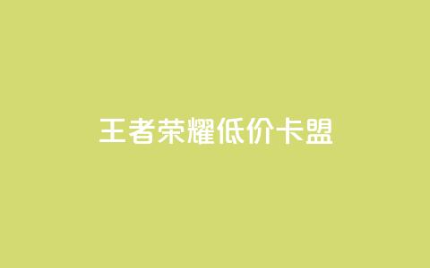 王者荣耀低价卡盟,qq绿钻永久卡盟 - QQ点赞卡盟 快手赞微信支付平台  第1张