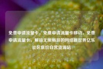免费申请流量卡，免费申请流量卡移动，免费申请流量卡，解锁无限畅游的网络新世界亿乐社区低价自营货源站