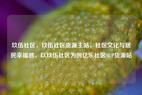 玖伍社区	，玖伍社区货源主站，社区文化与居民幸福感，以玖伍社区为例亿乐社区SUP货源站  第1张